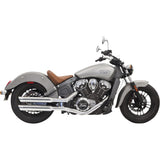 Bassani Xhaust Classic Slip-On Mufflers 3" Chrome Scout - 8S17SC For Indian Scout 2018-2020