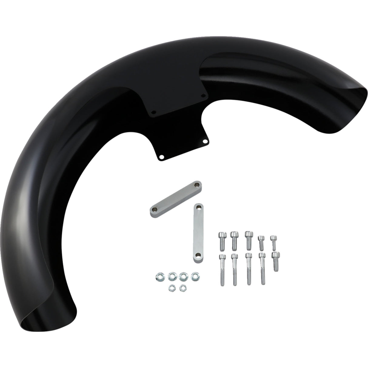 KLOCK WERKS 1402-0388 KWF-04-0469 Tire Hugger Series Front Fender Wrapper Front Fender - Black - Steel - 21"