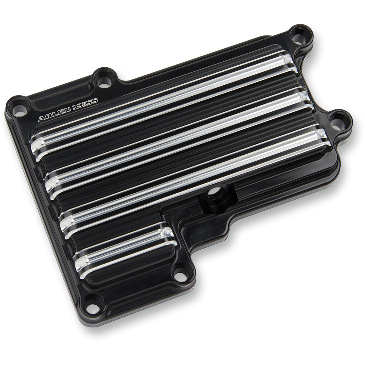 Arlen Ness 10-Gauge Transmission Top Cover BlackMachined - 03-853 For Harley Motorcycles 2006-2017