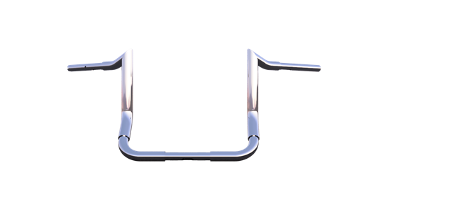 Tab Performance Folsom Prison Handlebars Street/Electra/Ultra Glide & TriGlide Ultra - - - 12", 2009-Up Tri Glide Ultra, Chrome 125-1120-12-2009-UP-CHROME