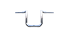 Tab Performance Folsom Prison FlexFitment Handlebars 1.25" Clamping - 125-1121-12-2023-UP-CHROME For Harley Road Glide / Touring / Softail 2015-2024