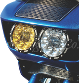 Letric Lighting Co 7" DB7 LED Headlight Kit Fltr ` - LLC-DB7-YC For Harley Road Glide 2015-2022