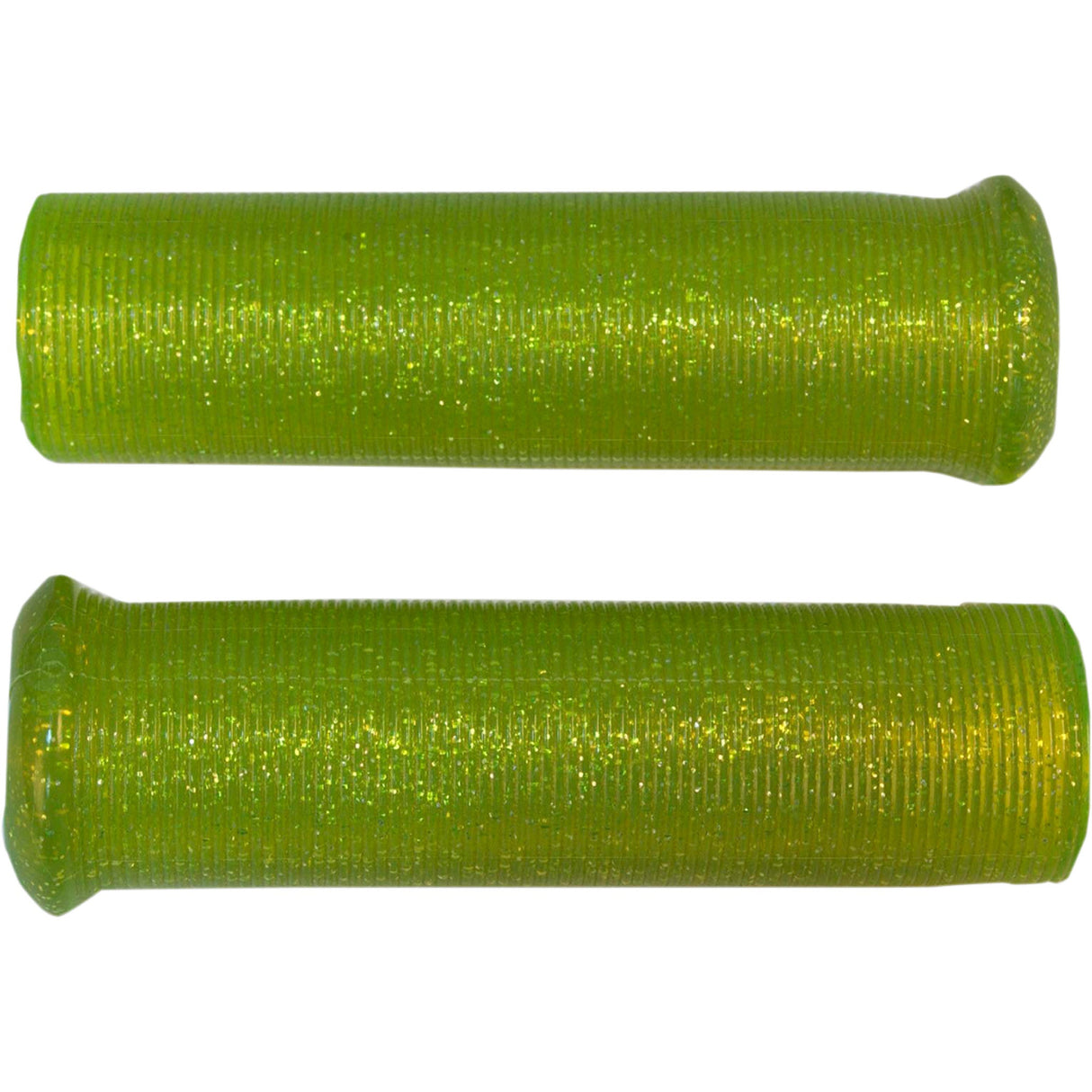 EMGO 0630-1762 42-21125 Star Fire Flake Grips Grips - Retro - Metal - 7/8" - Yellow