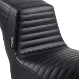 LePera Kickflip Seat — Pleated Black FX - LY-590PT For Harley Softail 2018-2023