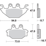 SBS 1721-1637 810SI SI Offroad Sintered Brake Pads Off-Road Sintered Brake Pads