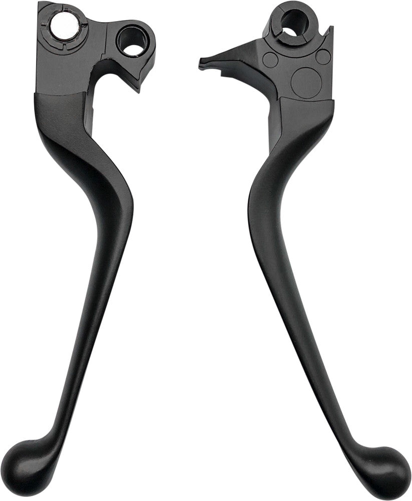Harddrive 053502 Smooth Lever SET Chrome BT Except For Harley Motorcycles 2007-2017