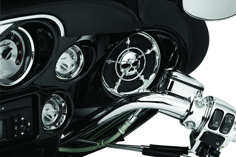 Kuryakyn 3787 Zombie Speaker Grills Chrome