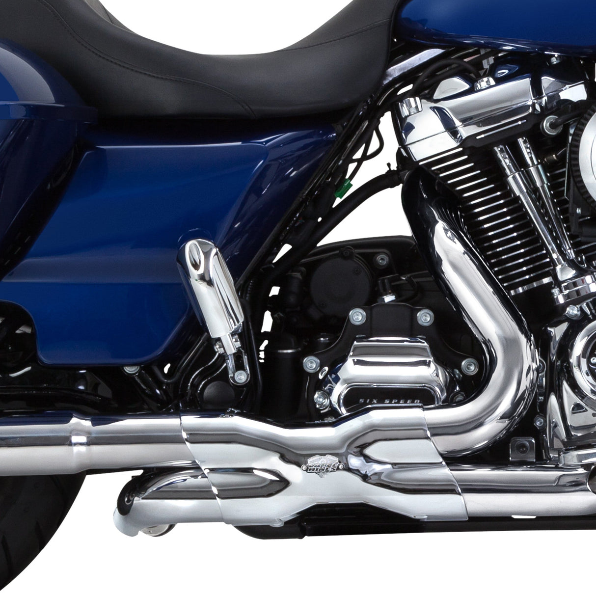 VANCE & HINES 1802-0406 16371 Power Duals Header System - Power Duals Head Pipe - Chrome