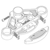 Arlen Ness Method® Triple Tree Kits Chrome - 130-009 For Harley Road Glide 2015-2024