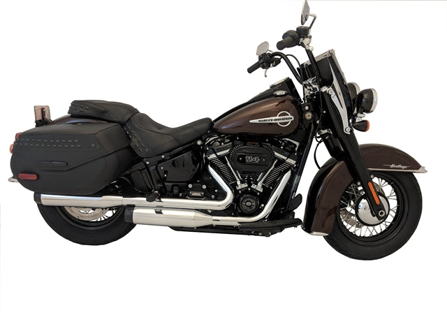 Tab Performance Softail Short Tip Compatible Exhaust Pipes Chrome For Harley Softail 2018-2023