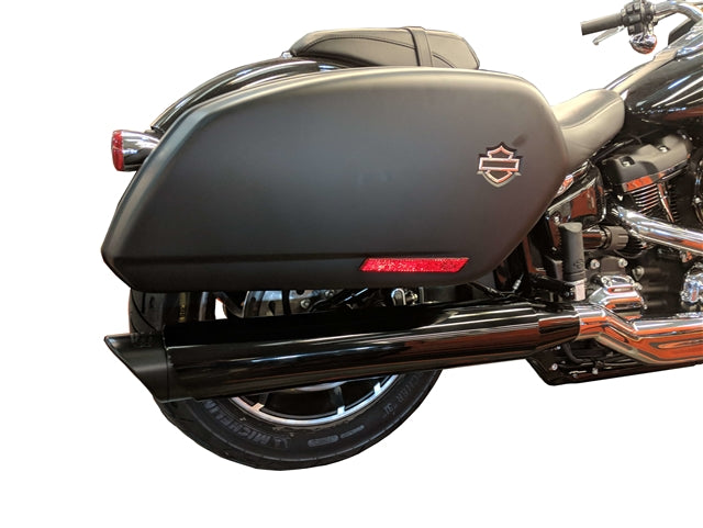 Tab Performance Sport Glide Compatible Exhaust Pipes Black For Harley Softail Sport Glide 2018-2021