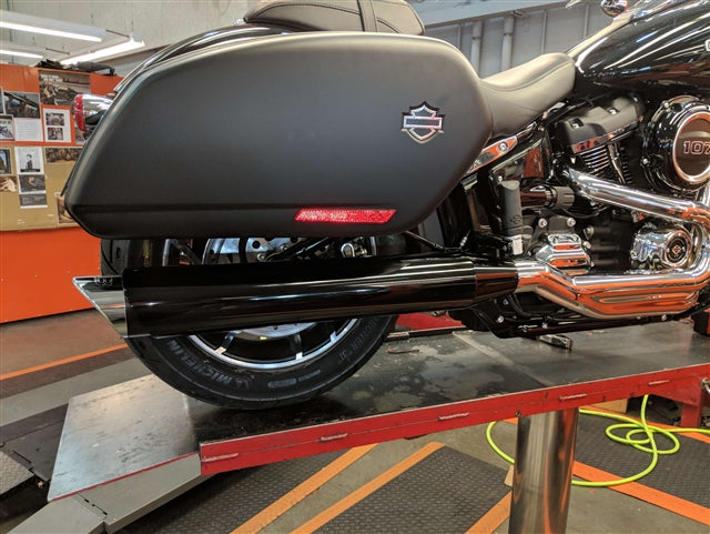 Tab Performance Sport Glide Compatible Exhaust Pipes Black For Harley Softail Sport Glide 2018-2021