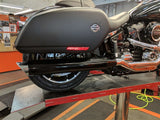 Tab Performance Sport Glide Compatible Exhaust Pipes Black For Harley Softail Sport Glide 2018-2021