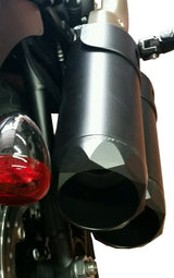 Tab Performance Fat Bob Softail Tip Compatible Exhaust Pipes Black For Harley Softail 2018-2022