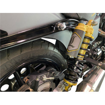 LEGEND SUSPENSION 1310-1914 REVO ARC Piggyback Coil Suspension Shocks - Standard - Gold - 13" - '99-'17 Dyna