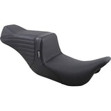 LePera Tailwhip Seat Basketweave Black - LK-587BW For Harley Touring 2008-2023