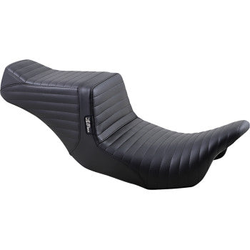 LePera Tailwhip Seat Pleated Black - LK-587PT For Harley Touring 2008-2023