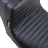 LePera Tailwhip Seat Pleated Black - LK-587PT For Harley Touring 2008-2023