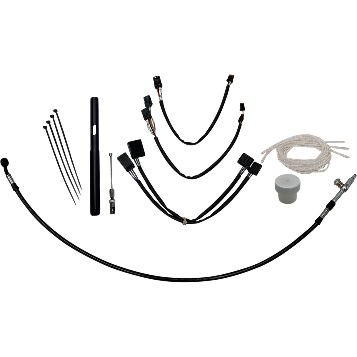 FAT BAGGERS INC. 0662-1077 109514-B Control Installation Kit - 14" - Black