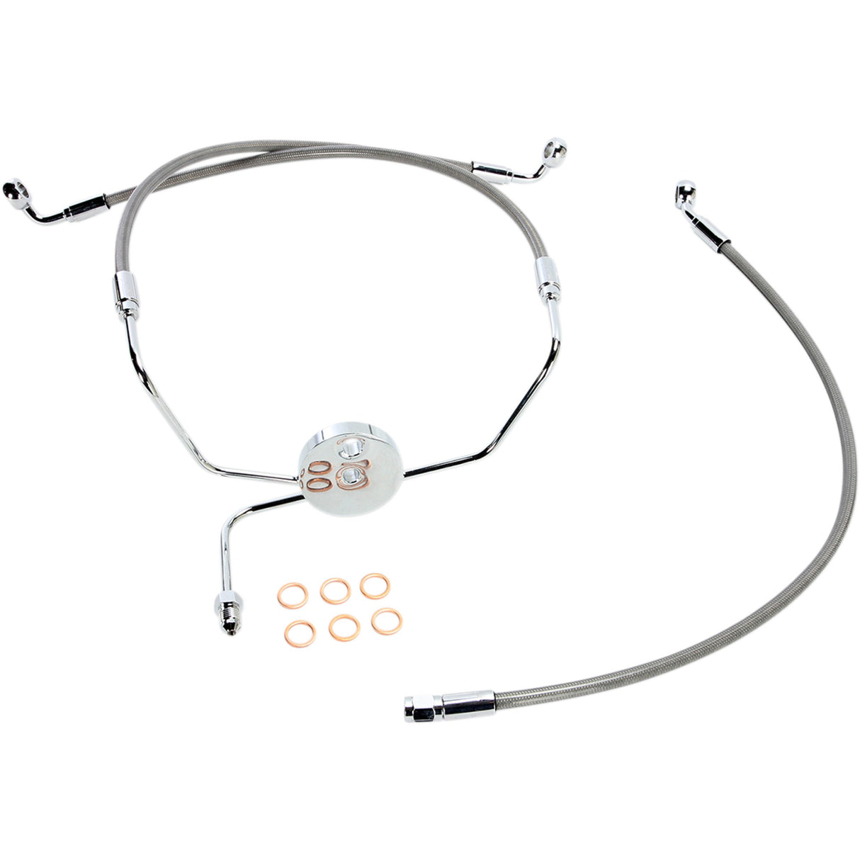 Magnum Shielding XR Stainless Extreme Response Front Brakeline Kit Brake Line Steel For Harley Touring 1995-2007