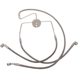 DRAG SPECIALTIES Extended Length Stainless Steel Brake Line Kit Front