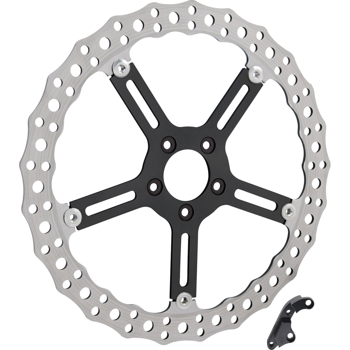 Arlen Ness 15" Big Brake Jagged Floating Rotor Kit Jagged Left Front 15" - 300-041 For Harley Softail 2018-2025