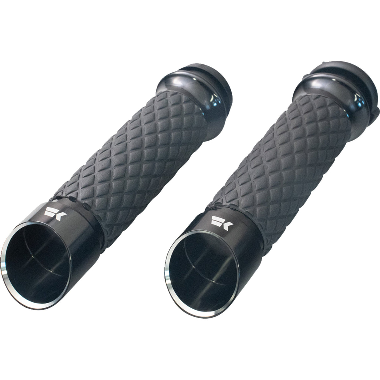 Khrome Werks Edge Grips Custom Contour Diamond Black - 500310 For Harley Motorcycles 2008-2024