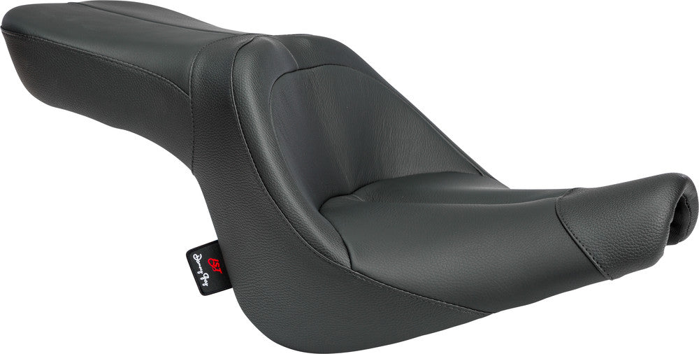 Danny Gray Tourist 2-UP Leather Seat Fxst `06-`10, Flstf B ` - FA-DGE-0312 For Harley Softail 2006-2017
