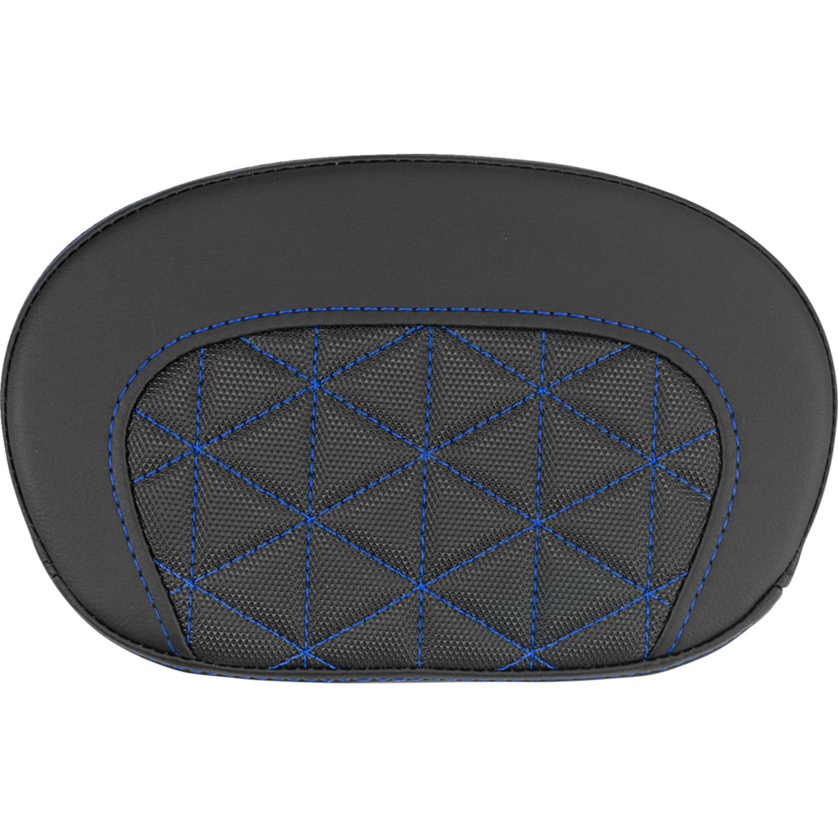 SADDLEMEN 0822-0710 061021101 Mini Contour Sissy Bar Pad tri-gripper - blue stitch