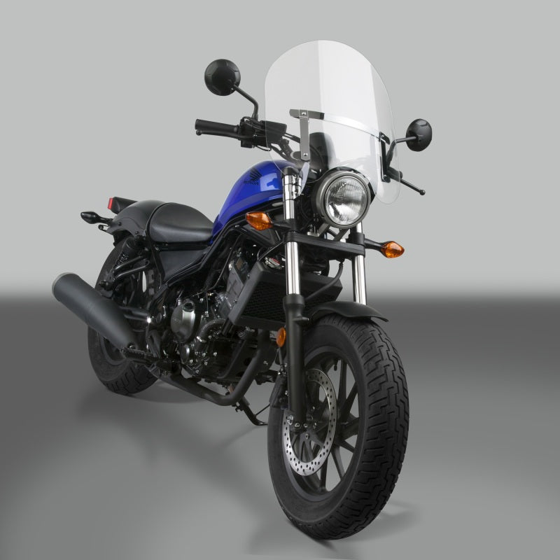 National Cycle NC125A 83-22 Harley XL/FXR/D/17-25 Hon/07+ Kaw Dakota 3 W/low Turn Signals Windshield-clr