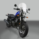National Cycle NC125A 83-22 Harley XL/FXR/D/17-25 Hon/07+ Kaw Dakota 3 W/low Turn Signals Windshield-clr