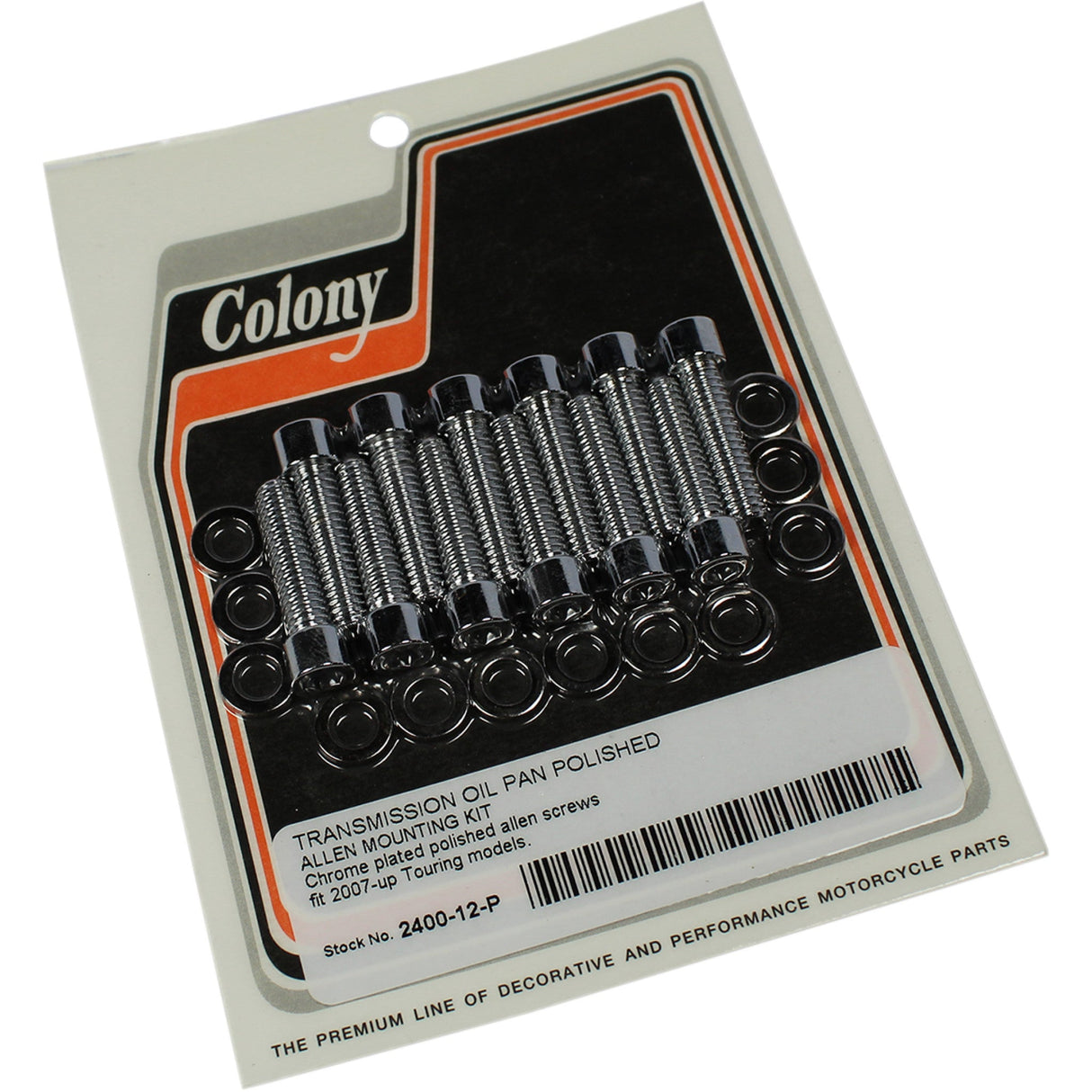 Colony Oil Pan Bolt Kit Stock-Head - 2400-12-P For Harley Touring 2007-2023