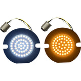 Custom Dynamics Genesis® 4 Amber White LED Turn Signal Inserts - GEN-4-AW-1157T For Harley Touring 1989-2023