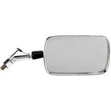 EMGO 0640-0702 20-55222 OEM-Style Replacement Mirror Mirror - Side View - Rectangle - Chrome - Left