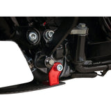 THRASHIN SUPPLY CO. 0506-2530 TSC-3034-2 Carbon Fiber Skid Plate Skid Plate - Carbon Fiber/Gloss - With Red Brackets - FLHX/FLTRX