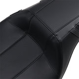 LePera Outcast Daddy Long Legs Seat Full-Length Without Backrest Carbon Fiber Inlay Black - LK-987DLGT3 For Harley Touring 2008-2023