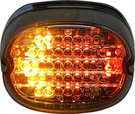 Low Profile LED Taillight with Integrated Auxiliary Turn Signals