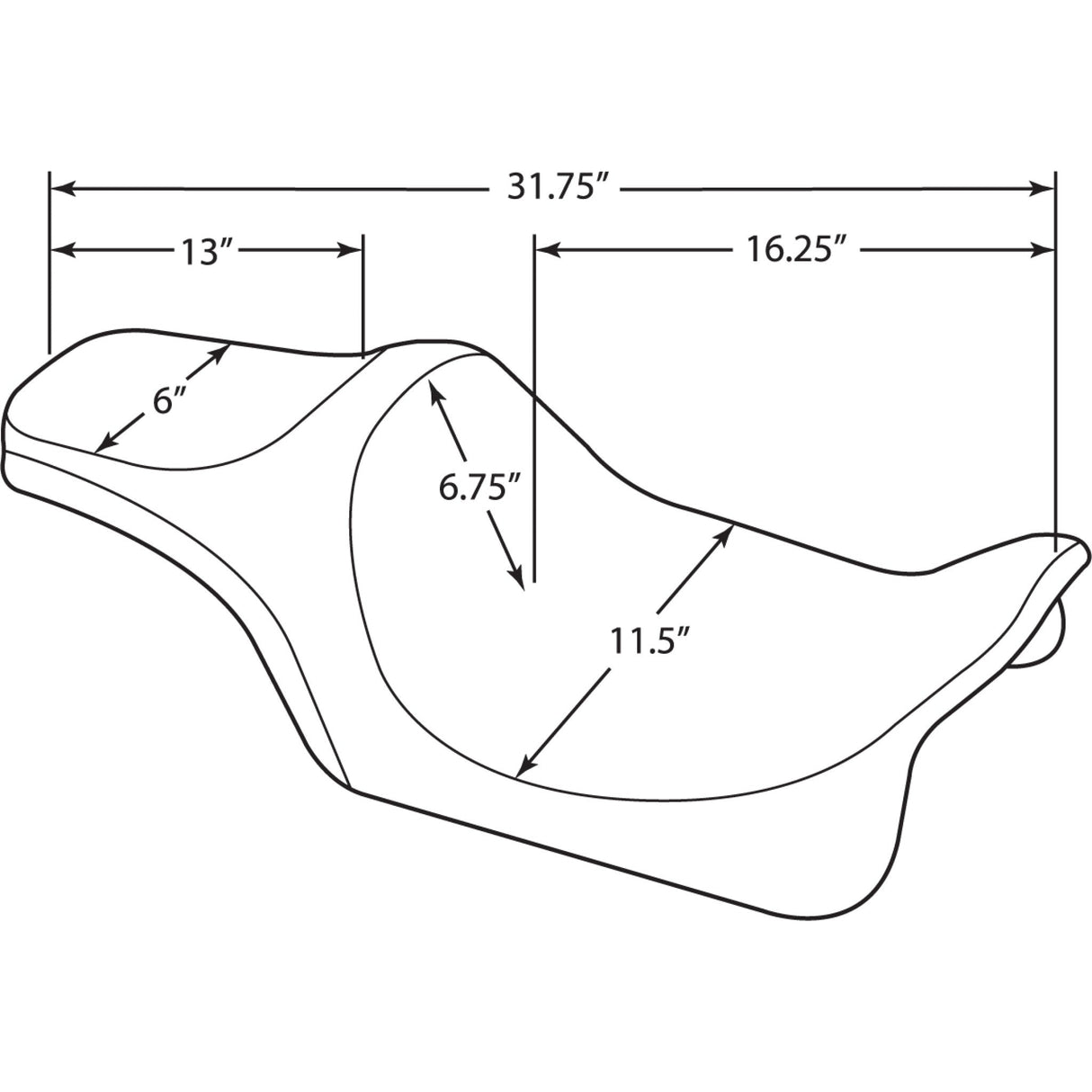 DRAG SPECIALTIES Predator III Seat - FLHR/FLHX '99-'07