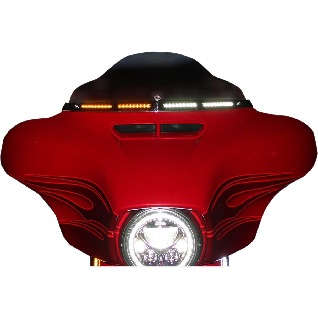 CUSTOM DYNAMICS 2040-2828 CD-WT2-05-B Genesis® 4 Dynamic LED Batwing Windshield Trim - Black