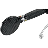 Joker Machine Cafe Racer Folding Bar End Mirror Side View Round Black 2-1/4" - 09-302B