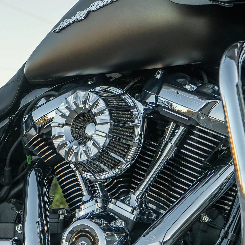 Arlen Ness Inverted Series Air Cleaner Kit — 15-Spoke Chrome - 18-996 For Harley Motorcycles 2017-2025