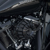 Arlen Ness Inverted Series Air Cleaner Kit — 15-Spoke Black - 18-997 For Harley Motorcycles 2017-2025