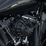 Arlen Ness Inverted Series Air Cleaner Kit — 15-Spoke Black - 18-997 For Harley Motorcycles 2017-2025