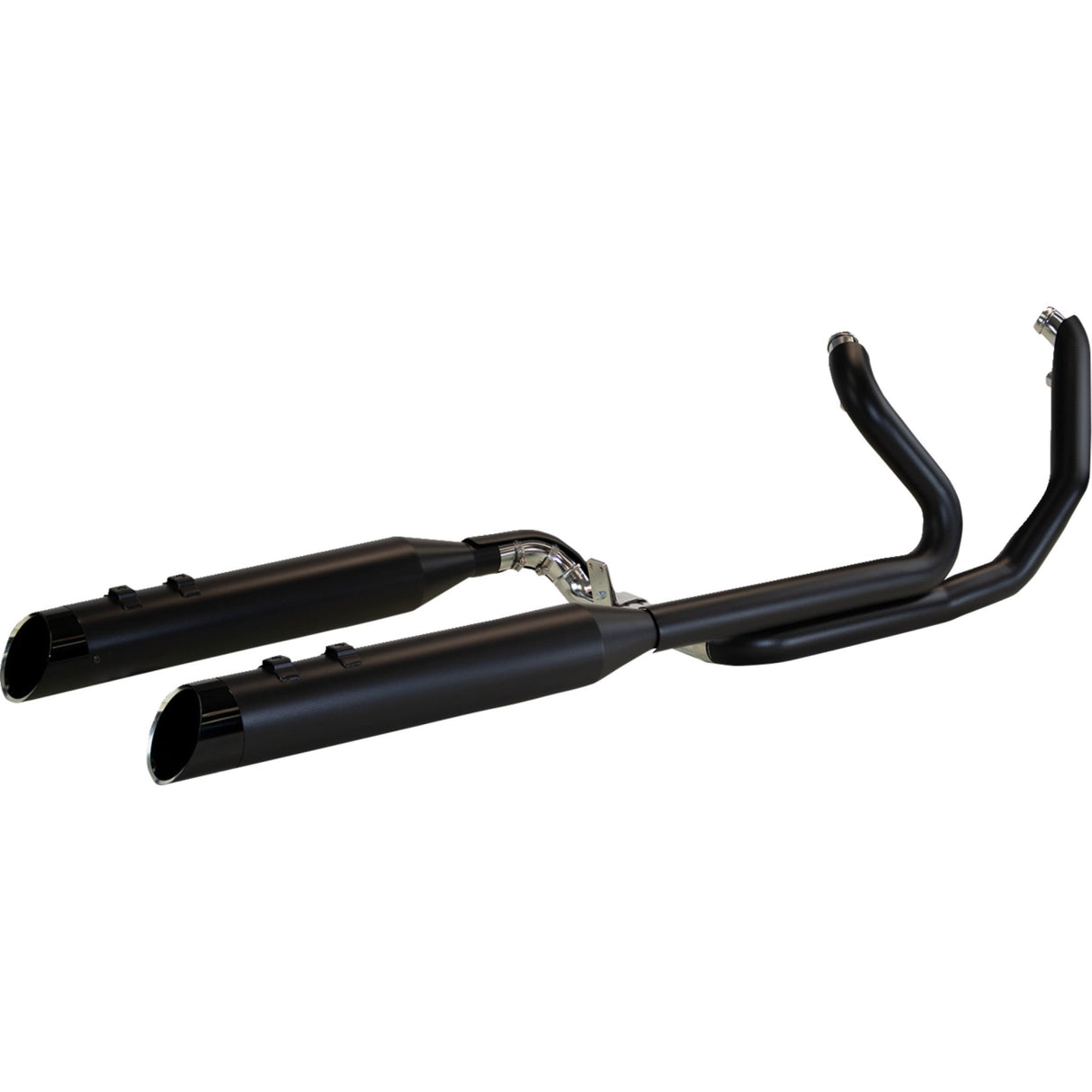 KHROME WERKS 1800-2767 200830-SR 2-into-1-into-2 Dominator-SR Exhaust System black - without end caps - twin cam touring