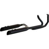 KHROME WERKS 1800-2767 200830-SR 2-into-1-into-2 Dominator-SR Exhaust System black - without end caps - twin cam touring
