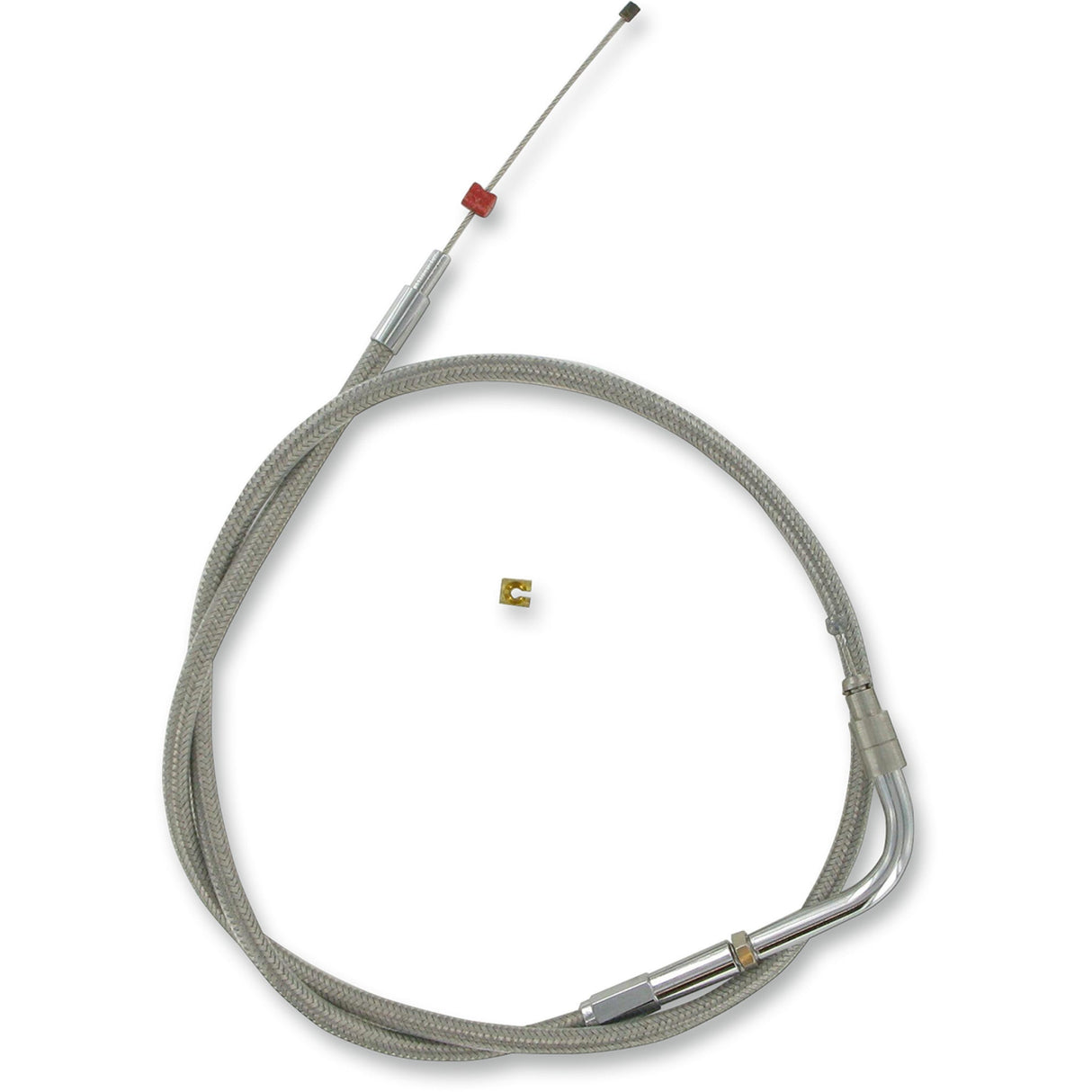Barnett Stainless Steel Throttle Idle Cable - 102-30-30022 For Harley Sportster 2000-2001