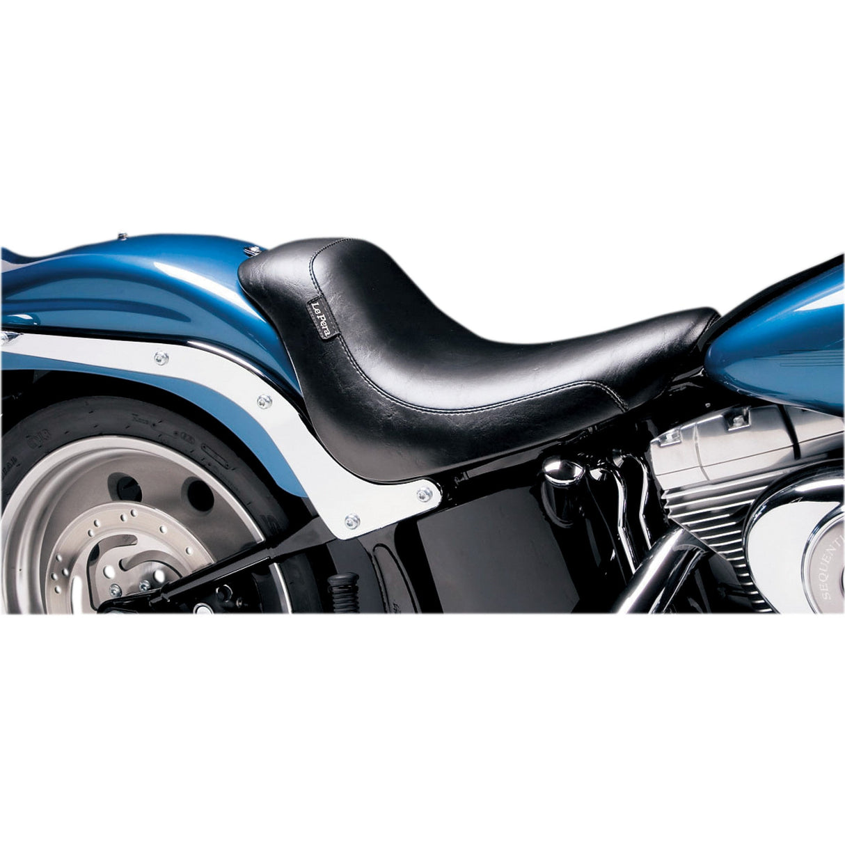 LePera Silhouette Solo Seat Smooth Black FL FX - LK-850 For Harley Softail 2006-2017