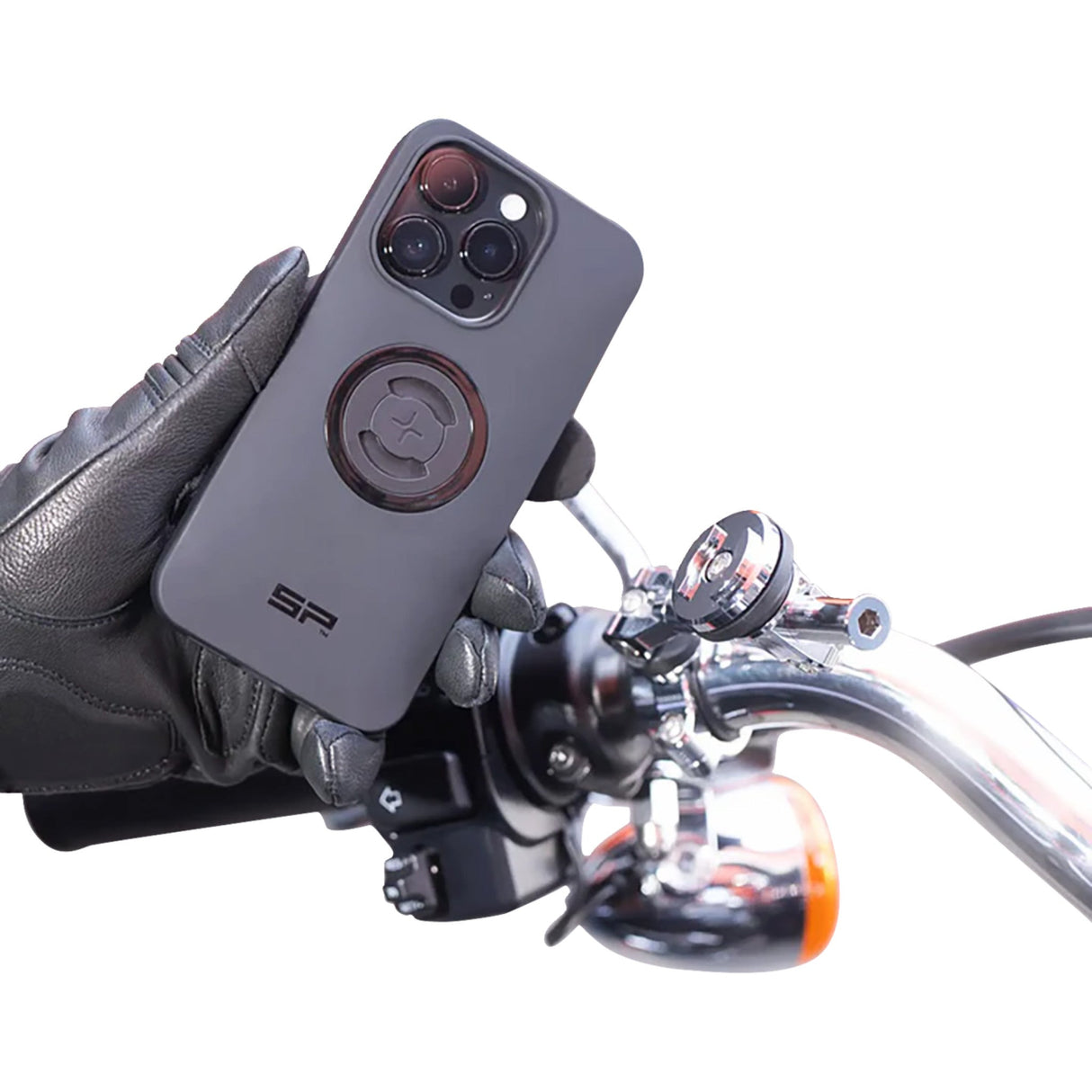 SP CONNECT 0636-0621 52878 3D Phone Mount 1-1/2" - chrome