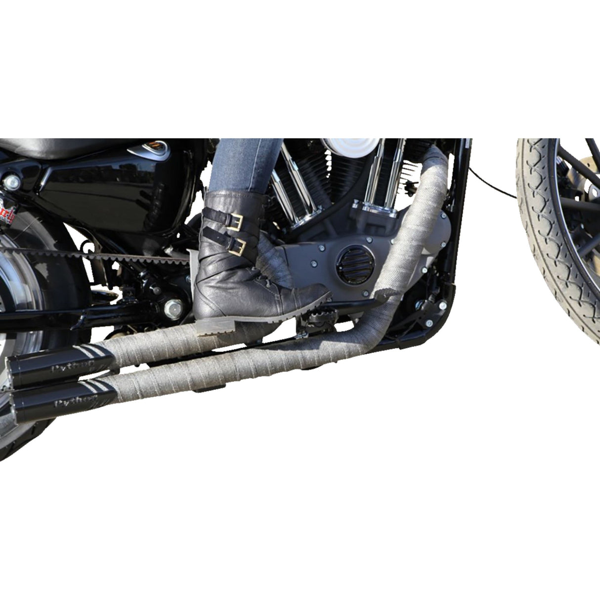 Burly Brand MX Footpegs - B13-1009B For Harley Dyna 1997-2023