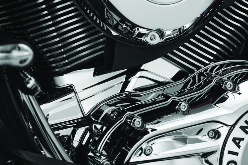 Kuryakyn Cylinder Base Cover Indian Models Chrome - 5737 For Indian 2014-2021